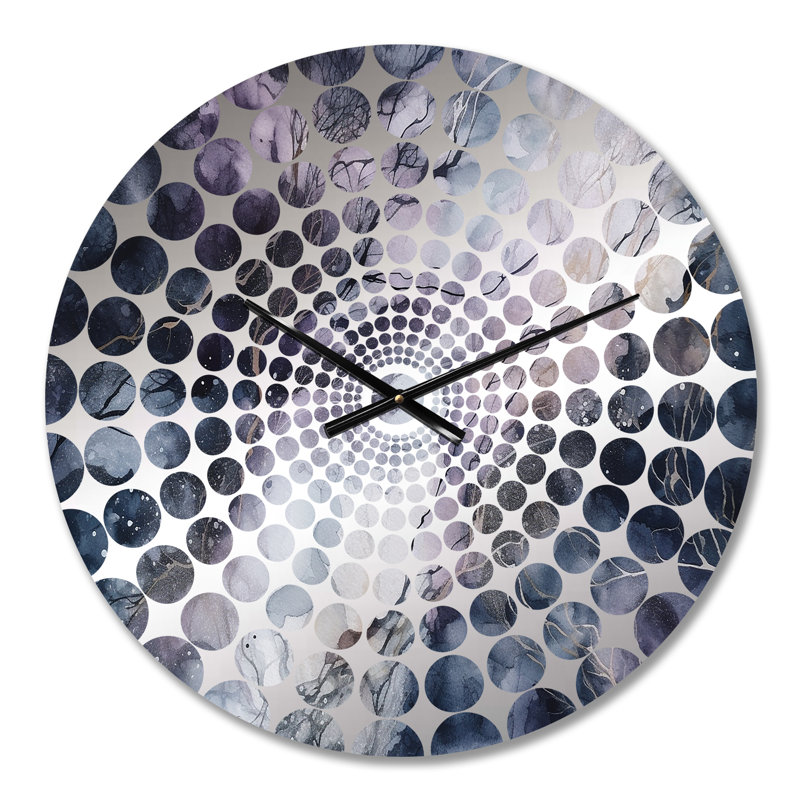 Albree - Horloge murale peinture abstraite, Petit