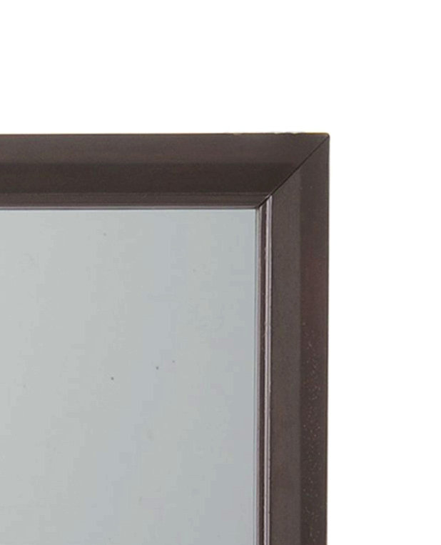Miroir à finition espresso pour chambre à coucher, Rectangulaire, Bois espresso, 35 po x 45 po