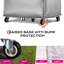 Sac à provisions à roulettes Byootique de 51 cm (20 po) sur 5 roues, idéal pour les voyages | Capacité de charge : 30 kg (66 lb), imperméable, en PU, réutilisable, avec poignée, pour le linge, les déménagements, argent-1846437630
