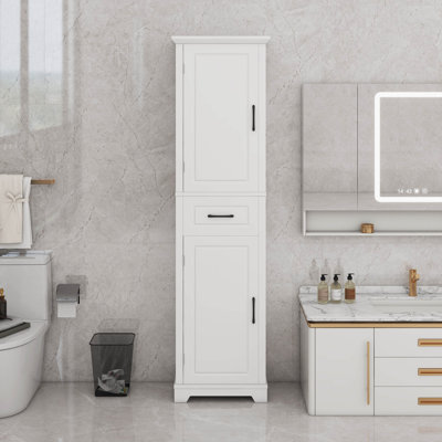 Tall Bathroom Storage Cabinet With Adjustable Shelves