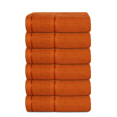 550 Series 6 Piece Ultra-Soft & Absorbent 100% Natural Cotton Washcloths – Hypoallergenic, Anti-Microbial, Machine Washable
