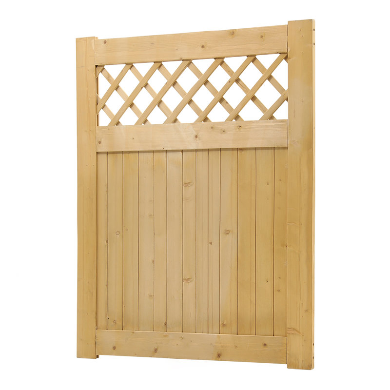 Castano Garden Wood Fence Gate, 120cm H x 90cm W x 2.3cm D