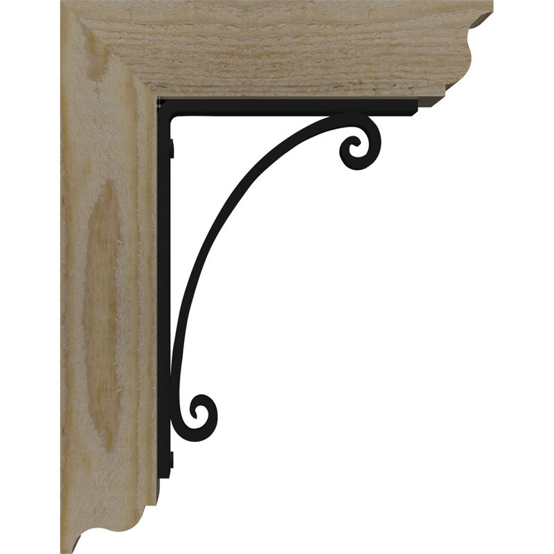 Support traditionnel l 3 pi x l 11,5 po x H 14 po, support en fer traditionnel Douglas, l 2 po x P 7 1/2 po x H 10 po