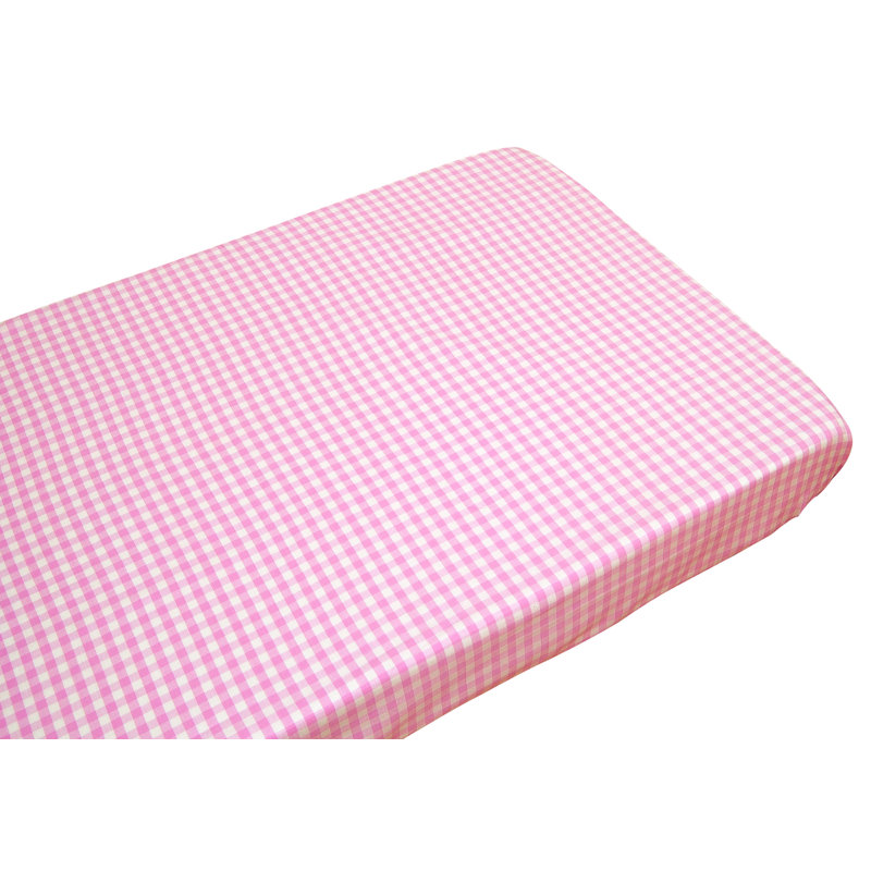 Harriet Bee Lauryn 100% Cotton Fitted Sheet, Light Pink