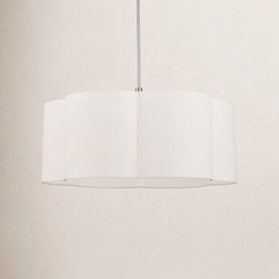 Vino Single Light Linen Blend Steel Dimmable Pendant