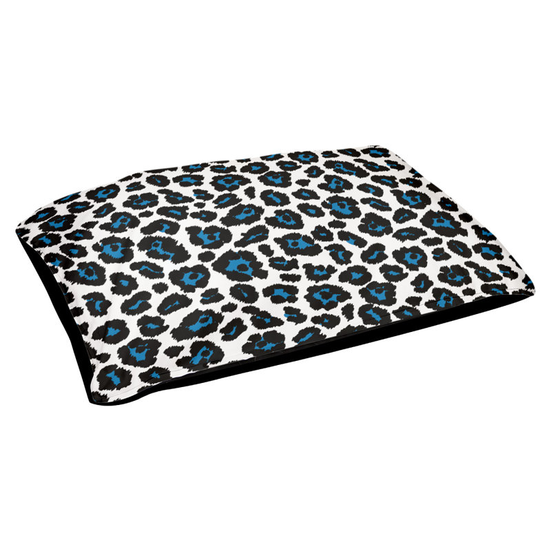 Coussin d'extérieur Indianapolis, Très grand (l 40 po x P 50 po x H 6 po), Blanc / bleu Honolulu / noir