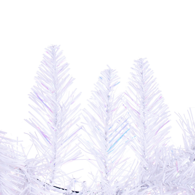 Couronne de Noël artificielle épinette pré-éclairée, H 24 po x l 24 po x P 3 po, Pas de lumières