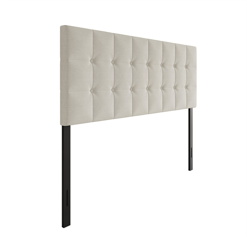 Raickett Upholstered Headboard, Warm Gray, Twin