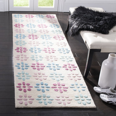 Tapis floral en laine touffeté à la main Candelo