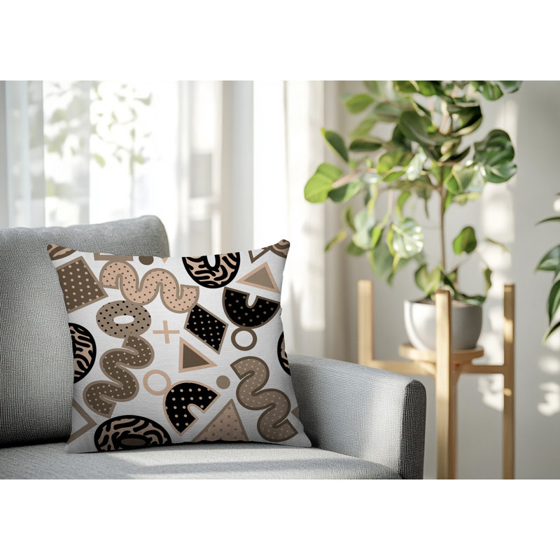 Coussin carré intérieur / extérieur Trixel, Carré 20 po
