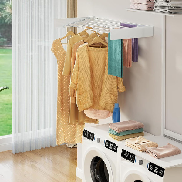 Washing Machine Fold Down Hanging Rack Hanging Clothes Dryer