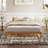Queen Size Wood Platform Bed Frame-12 Inch Solid Wood Queen Bed Frame With Slat Support, No Box Spring Needed, Easy Assembly-Rustic Pine