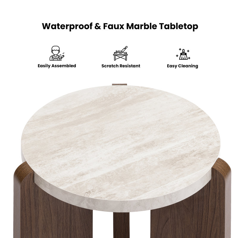 18 "Modern Round Side Table