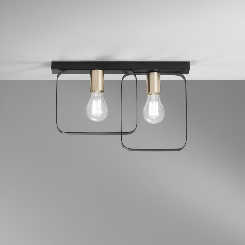 Solen Flush Mount, Black