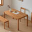 Bureau en bois massif de cerisier durable au design simple-851655405