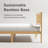 12'' Solid Wood Bamboo Platform Bed Frame with Wavy Headboard, Metal Slats, No Box Spring Needed-126376342-108620994