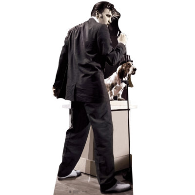 Accroche en carton elvis presley hound dog