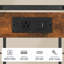 Industrial Printer Stand, 2-Tier Mobile Printer Table, Rolling Cart with Power Outlets and USB Ports