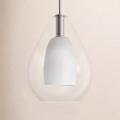 Eldine Single Light Glass Dimmable Pendant