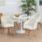 Fegan Swivel Linen Upholstered Back Side Chair-879140302-913849423