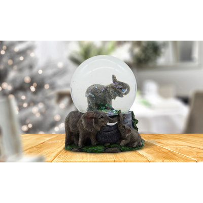 3.5"H Elephant Glitter Snow Globe Unique Gifts