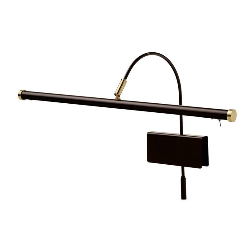 Lampe pour piano 13 "Grand, Acajou / bronze