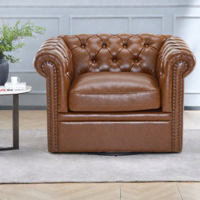 Fauteuil club pivotant Chesterfield