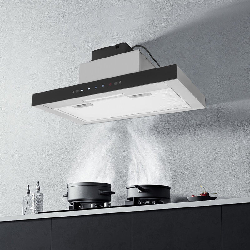 Hotte sous l'armoire, hotte de cuisine de 23,62 pouces avec ventilateur d'extraction à 3 vitesses