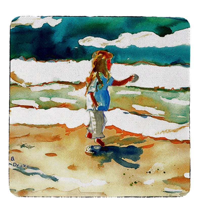Sous-verre de plage fille Topher