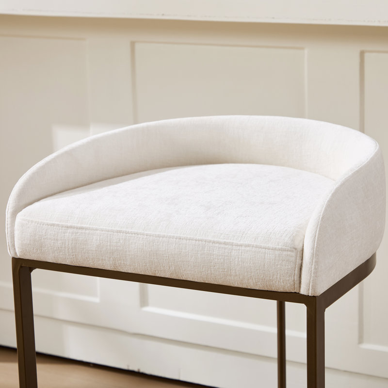 Alrick, White Seat/Antique Bronze Frame