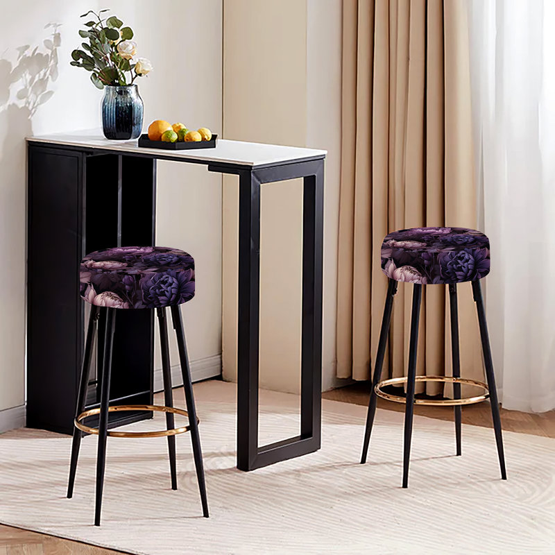 Ensemble de 2 tabourets de bar de style gothique Botanicals Moody