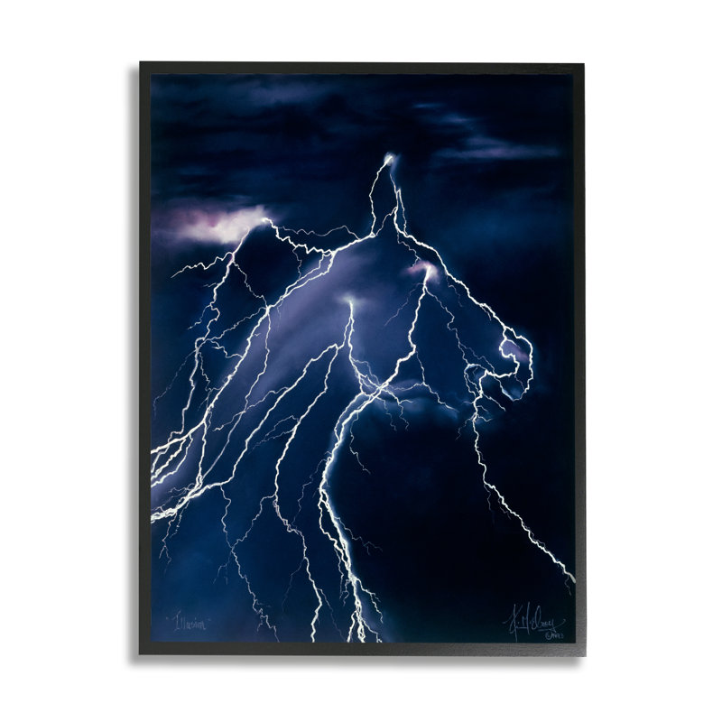 Art mural Stupell Industries, H 14 po x l 11 po x P 1,5 po, Giclée encadrée noir minuit