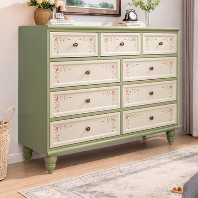 Country Retro Simple Painted Accent Chests