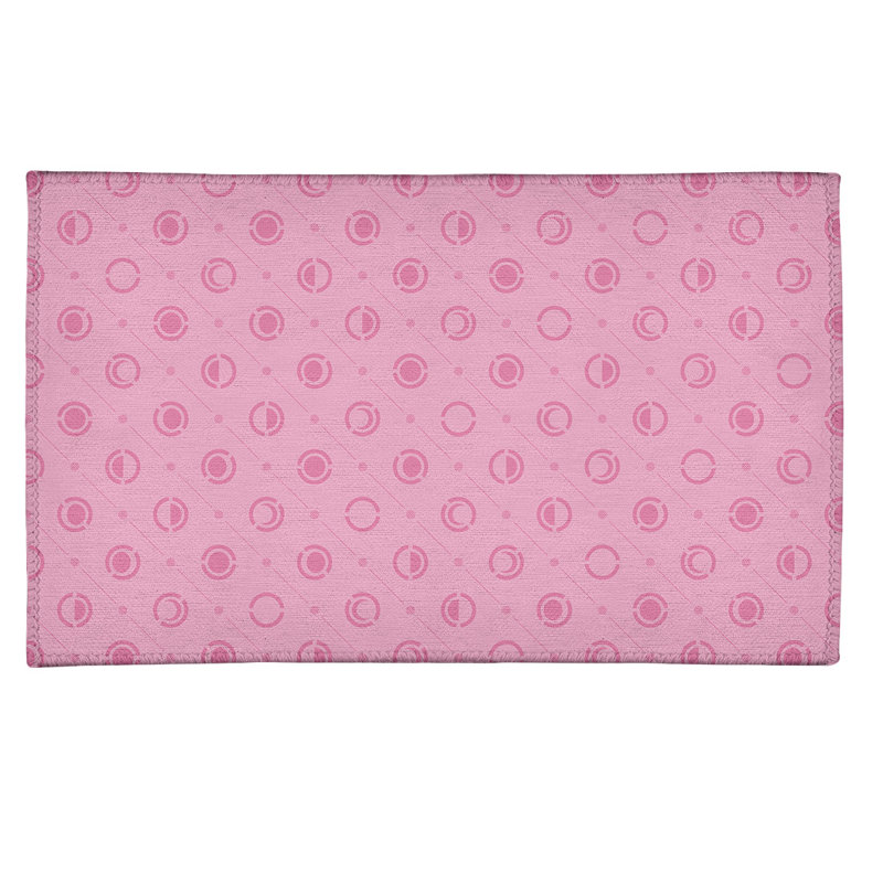 Tapis rose clair/rose dark phases, Rectangle 4 pi x 6 pi