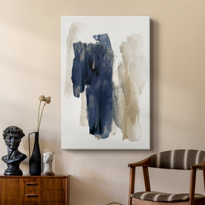 Navy Sweep -Custom Wrapped Gallery Cavas