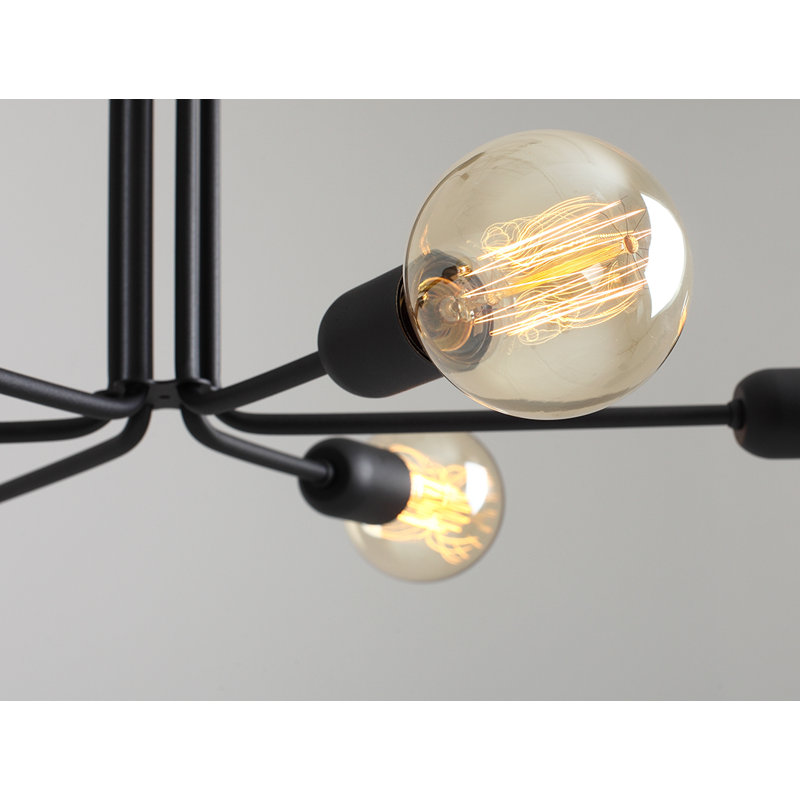 Ballywillin Semi Flush Mount, Black