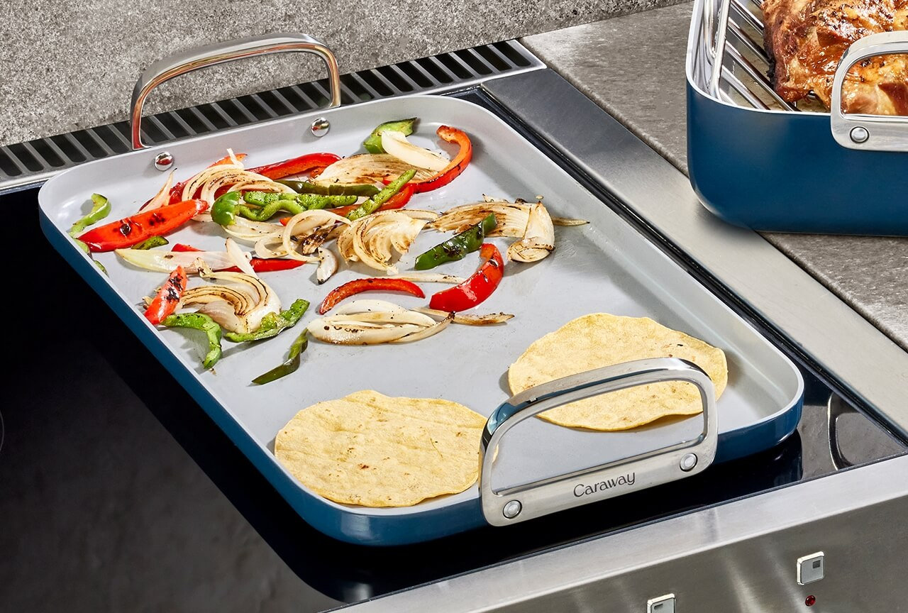 Caraway Non-Stick Double Griddle, Navy