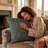 Dusky Gem Geometric Reversible Throw Pillow-715255939