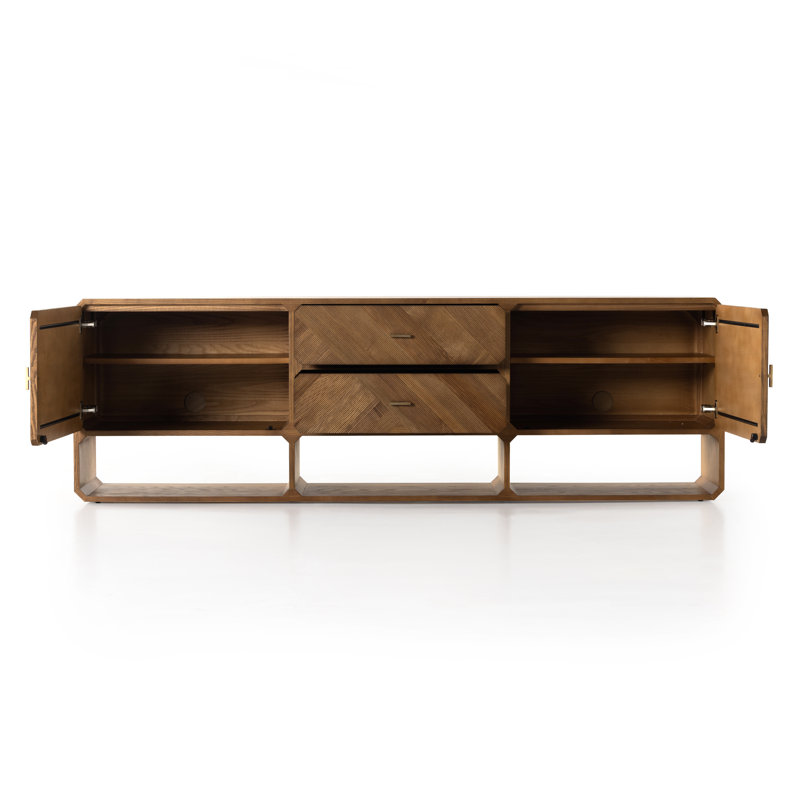 Harris TV Stand for TVs up to 86", Natural Ash
