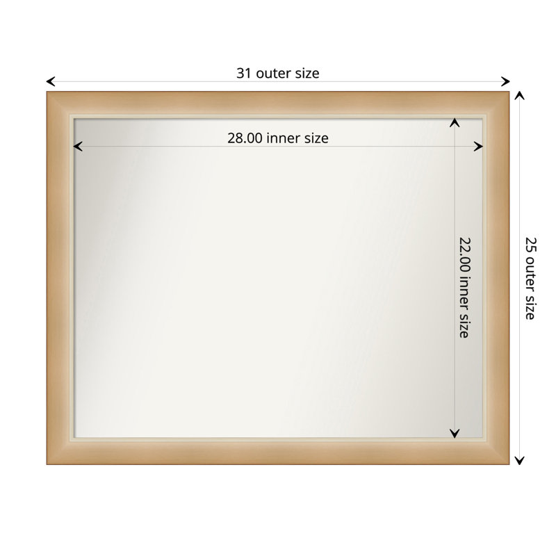 Miroir de salle de bain Eva, 25 po x 31 po