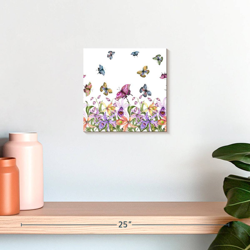 Jardin d'orchidées tropicales, H 10 po x l 10 po