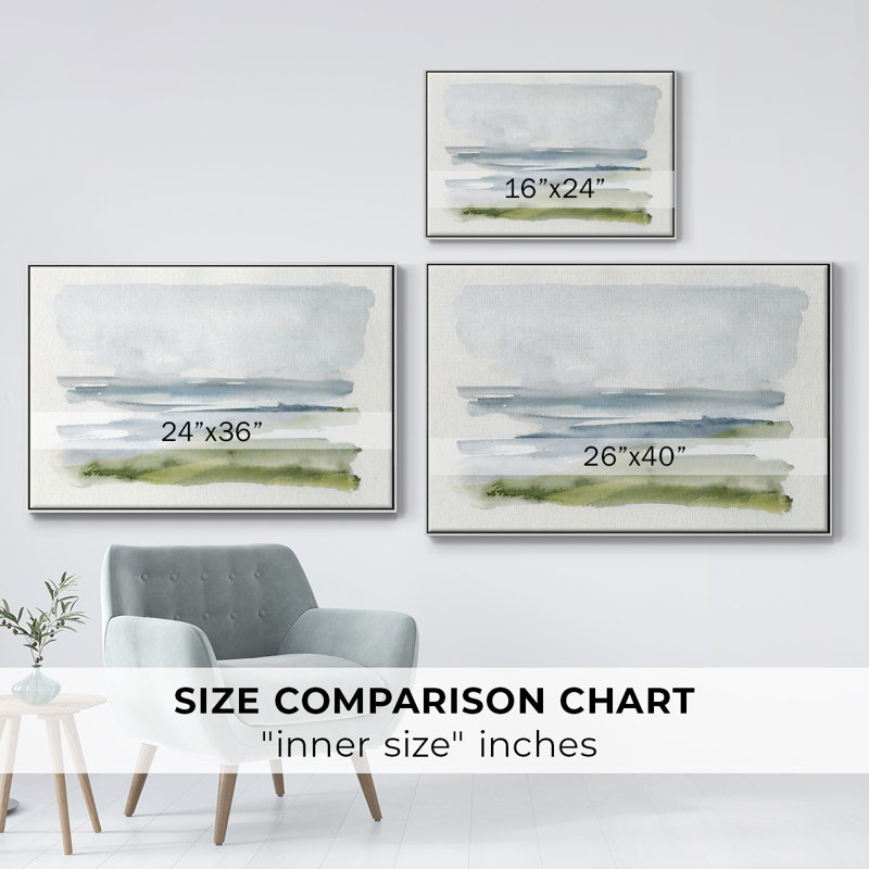 «Coastline Splash I», reproduction sur toile, H 17 po x l 25 po x P 2 po, Blanc