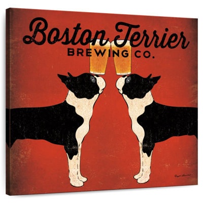 Boston Terrier Brewing Co Wall Sign -  Trinx, C886D18880A744E1BFD45C6F0BC16911