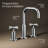 Kohler Purist Widespread Bathroom Faucet with Pop-Up Drain Assembly, 3-Hole High Arc Cross Handle Bathroom Sink Faucet, 1.2 gpm-32738684