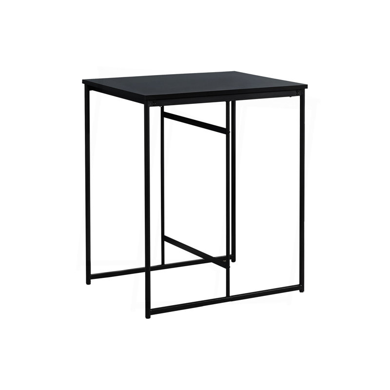 Table de salle à manger, rectangulaire, 32 po, petit comptoir, comptoir en stratifié, cuisine, Noir