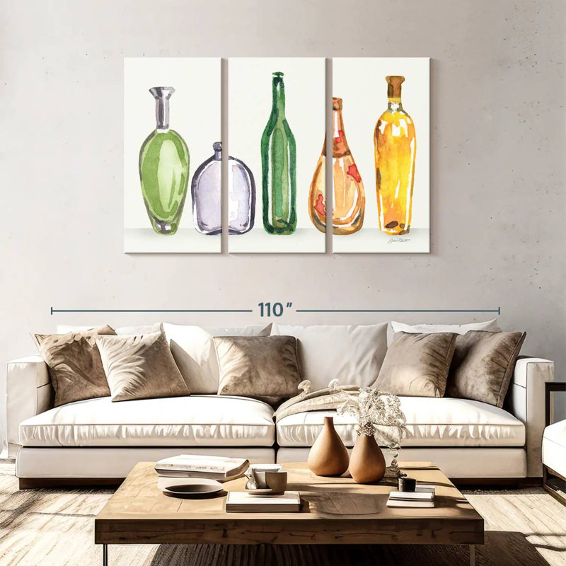 Bouteilles en verre Yarlin, H 48 po x l 74 po