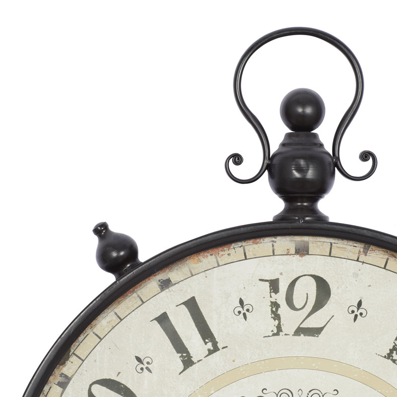 Horloge murale blanche Clements