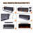 60 Inch Recessed or Wall Mounted Electric Fireplace Heater, 12 Flame Colors,  Remote Control/APP, 9-Hour Timer, 750W/1500W  Logs & Crystals,-1905135258