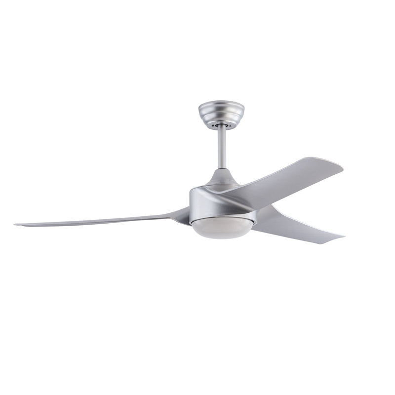52 Inch Ceiling Fan Light With Remote Control 6 Speed&3 Blade, Silver