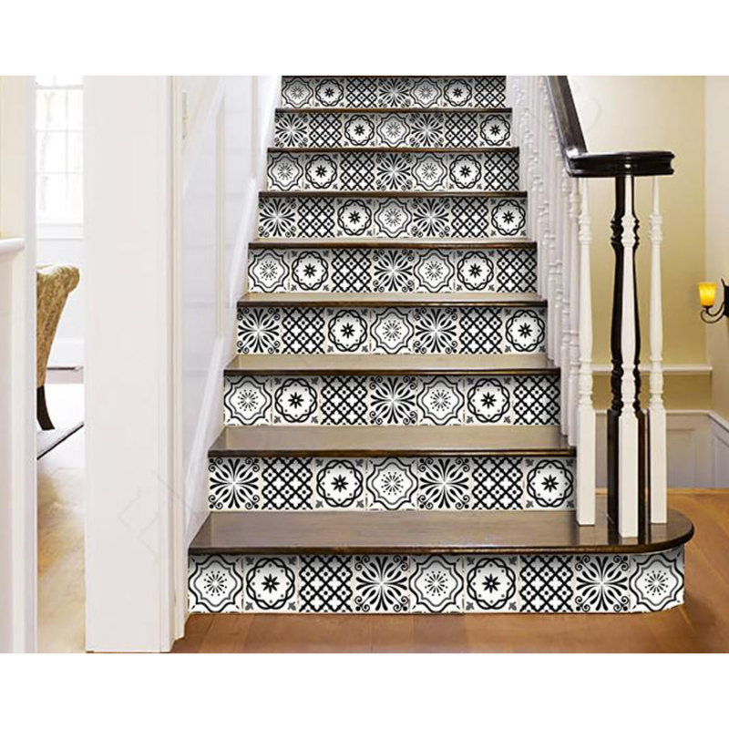 Carreau de mosaïque auto-adhésif en vinyle 4 po x 4 po